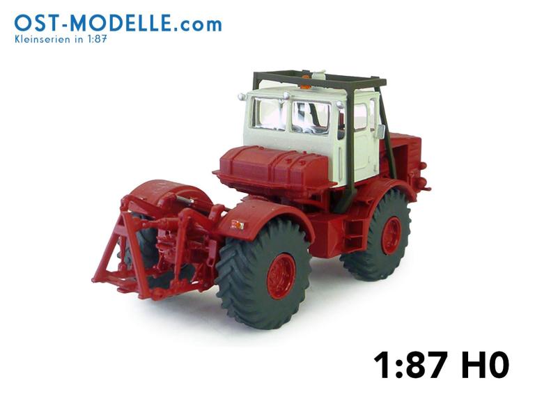 Preview: Traktor Kirovets K700 rot weiss ohne Motorverkleidung Überrollbügel